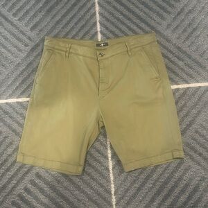 7 For All Mankind Olive Khaki Shorts Sz 36